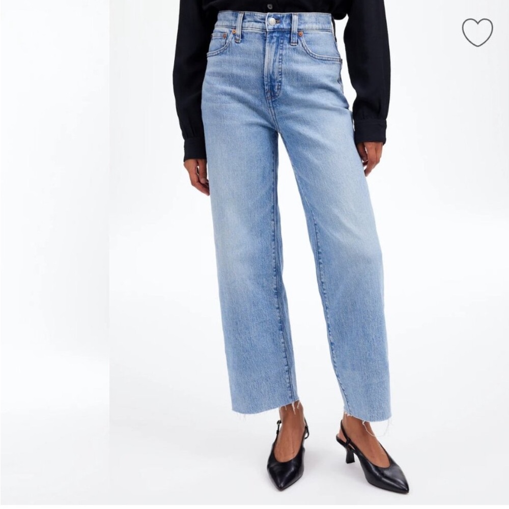 Madewell - the petite perfect vintage wide leg crop jean in